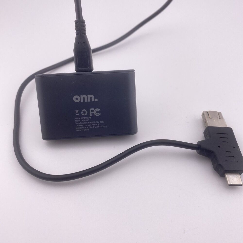 onn. USB & USB-C Multi-Format Card Reader for MicroSD CF SD, MPN 0464321
